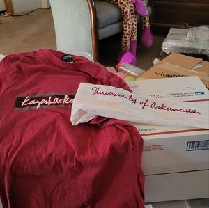 Bundle of 4 University of Arkansas women's shirts